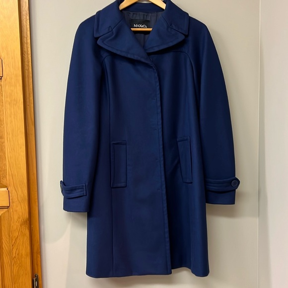 Max & Co. Wool Clever Coat | size 10 | EUC | blue - Picture 2 of 6